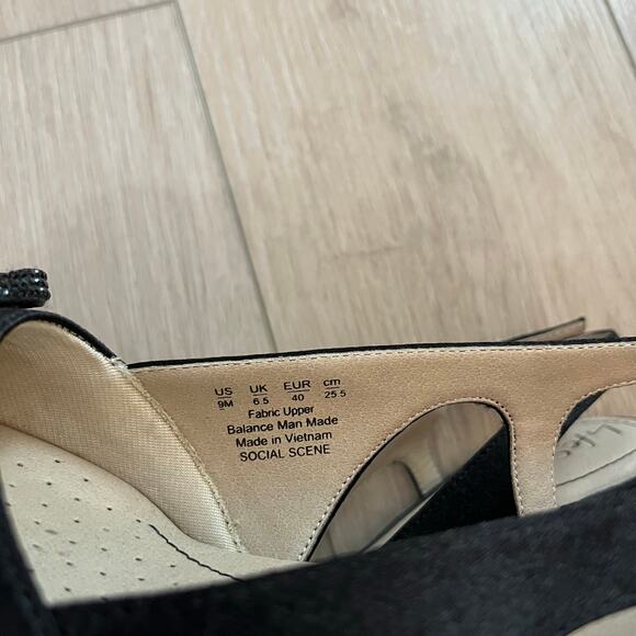 LifeStride Womens Social Scene Almond Toe Ankle Strap Slingback Heels - Picture 7 of 9